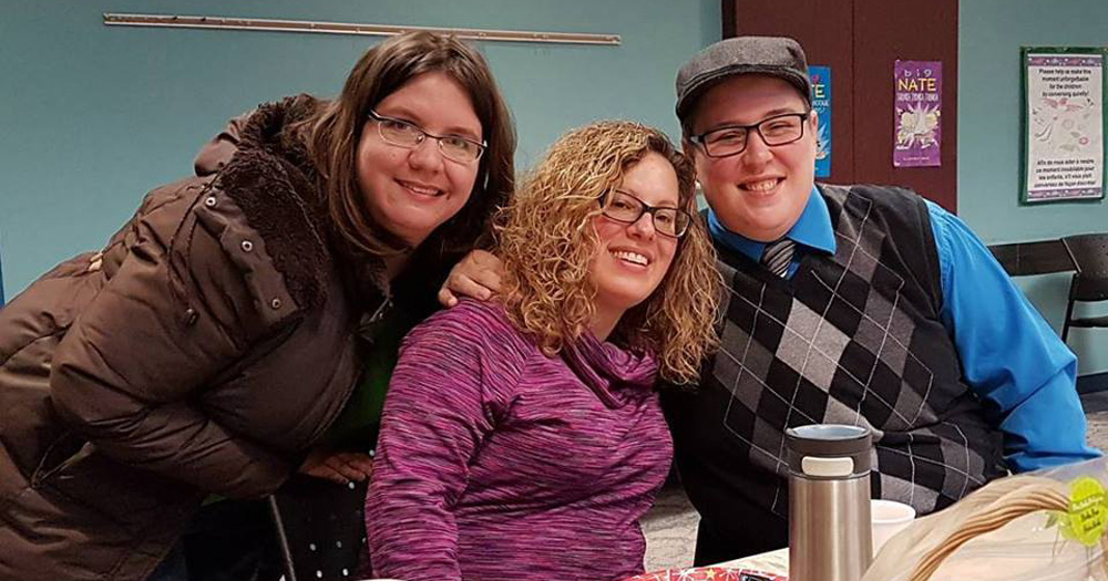 Renaissance executive committee: Marjolaine Lafrenière, Marie-Claude Goulet, and Nathan Fréchette.
